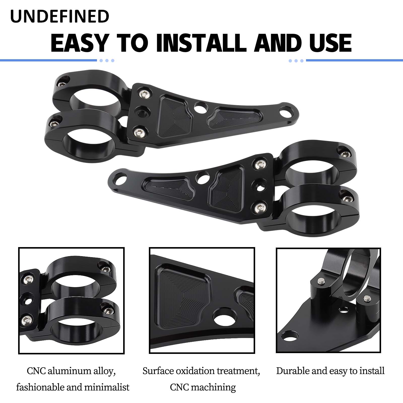 Outdoor Power Xtreme - 37mm-58mm çatal için motosiklet far montaj
