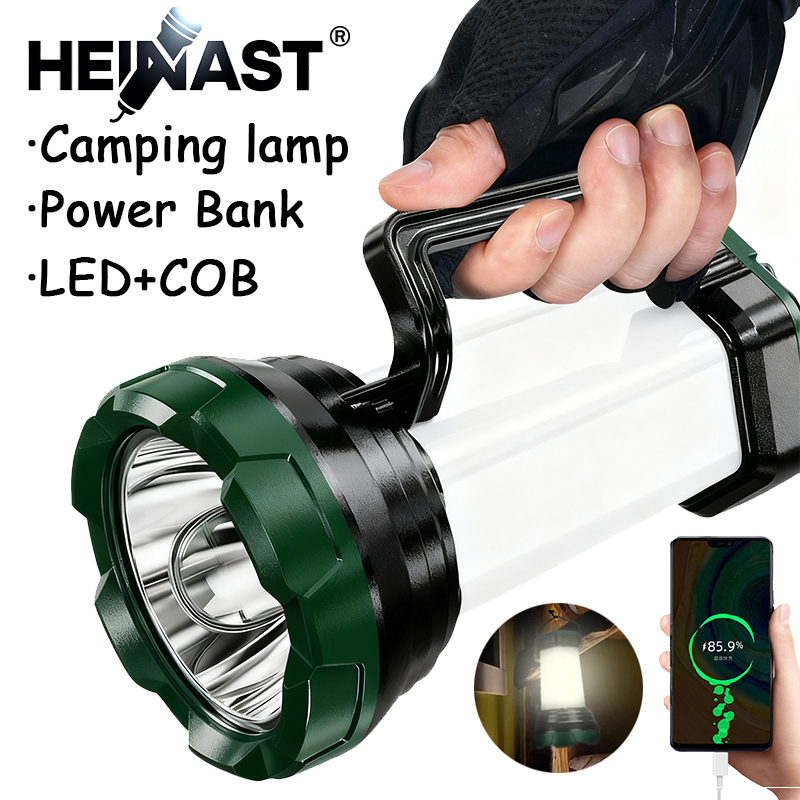 Outdoor Usb Power Bank - Taşınabilir Güçlü LED El Feneri COB
