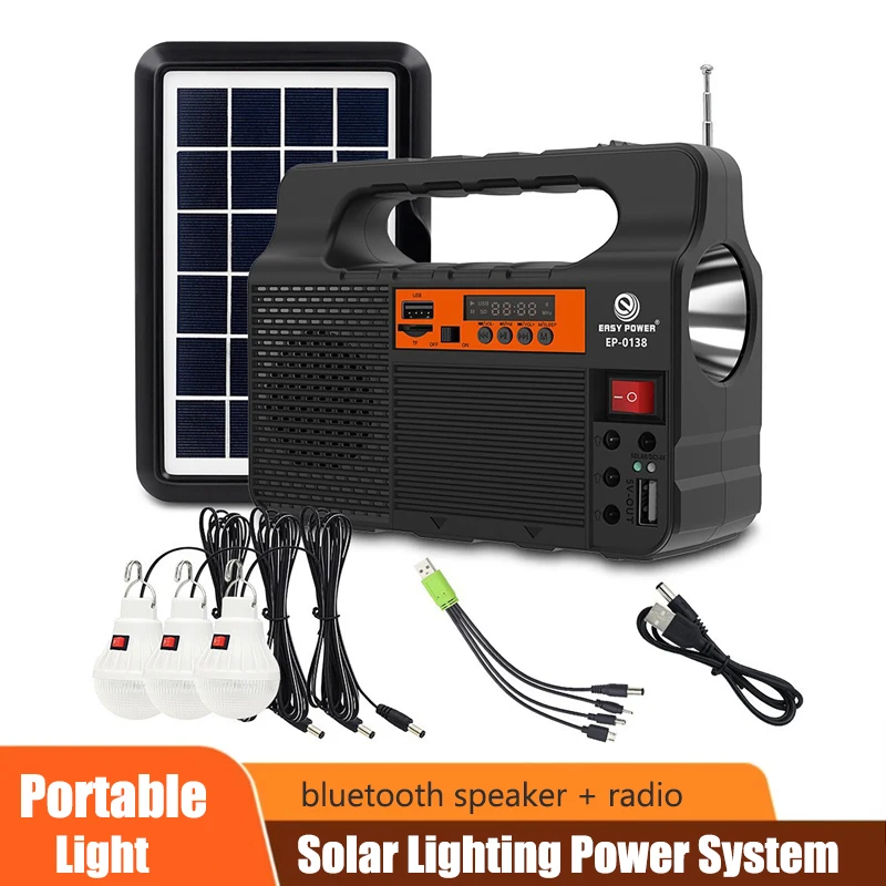 Outdoor Power Distribution Panel - Açık Hava Taşınabilir Güneş Enerjili Aydınlatma