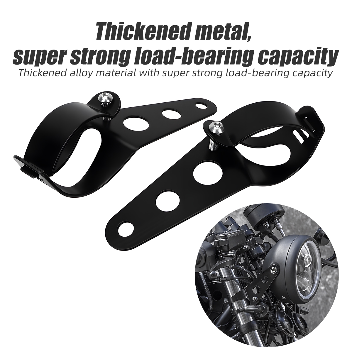Outdoor Power Xtreme - Evrensel Motosiklet Far Montaj Braketi 28-36mm