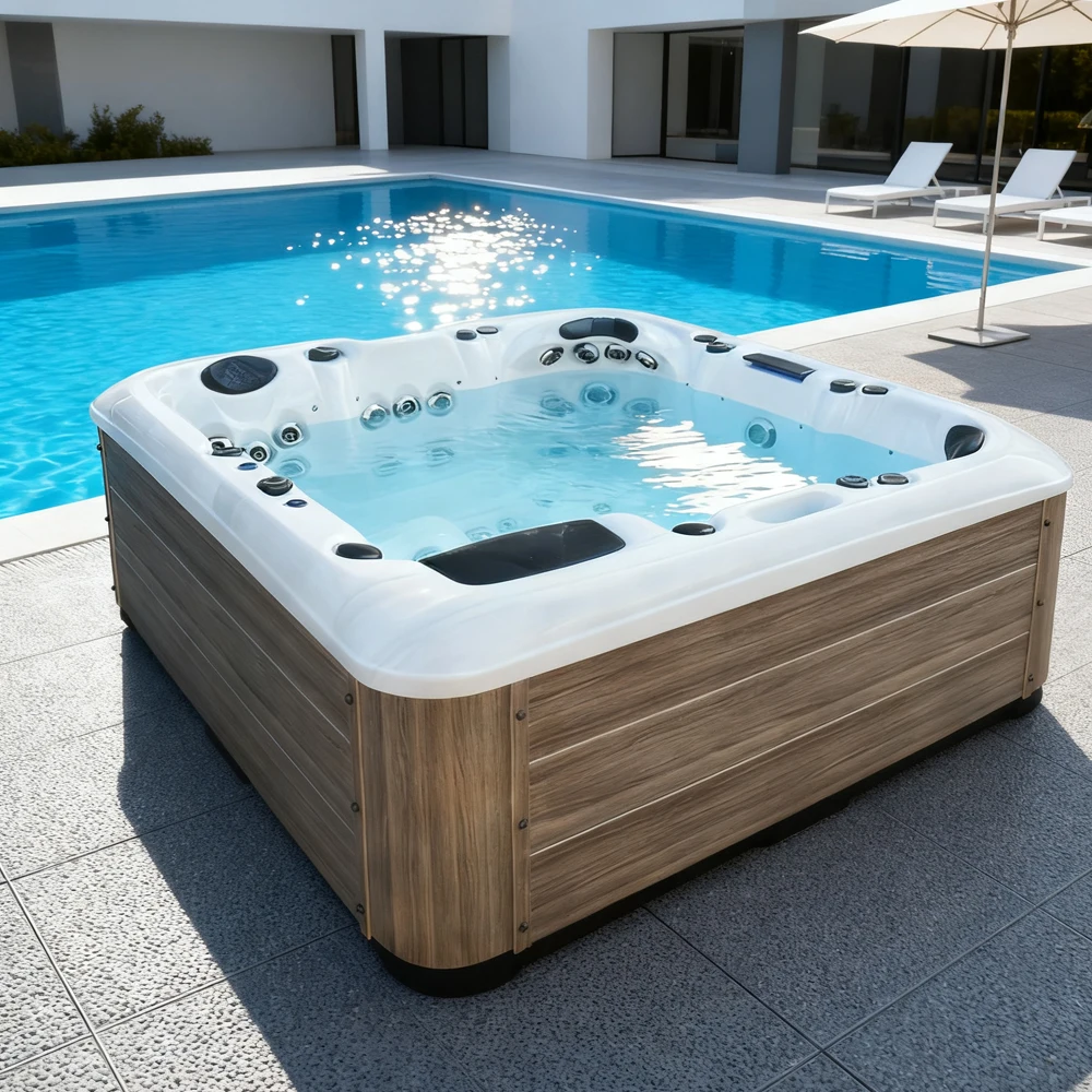 Outdoor Power For Hot Tub - Sunrans Akrilik Spa Küvetleri 64 Güçlü