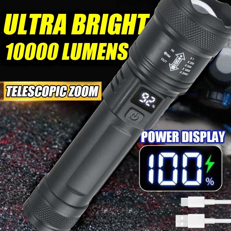Outdoor Usb Power Bank - 9powerful güçlü LED el feneri pil