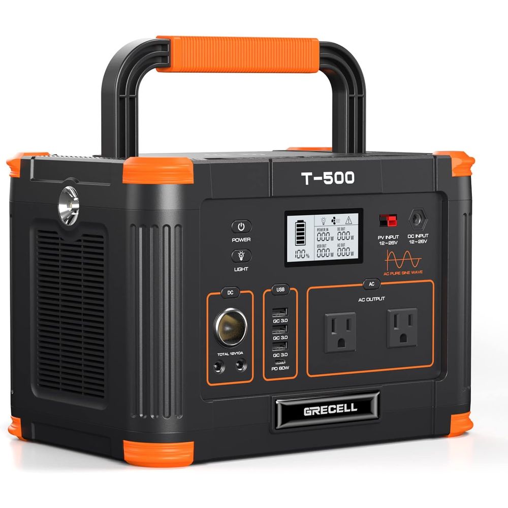 Outdoor Power Vac - Portale Güç İstasyonu 500W (Maksimum 1000W),