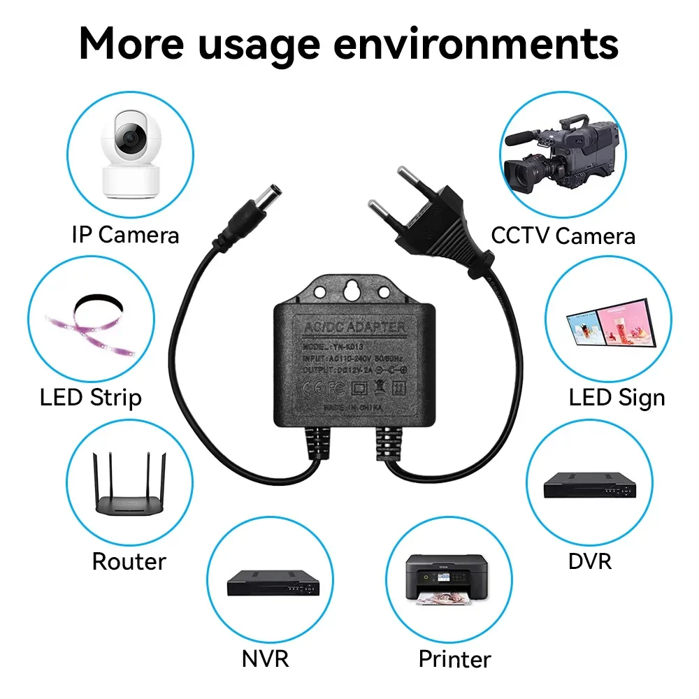 Güç Adaptörü DC12V 2A Su Geçir - Outdoor Power Adapter incelemesi ve fiyatı