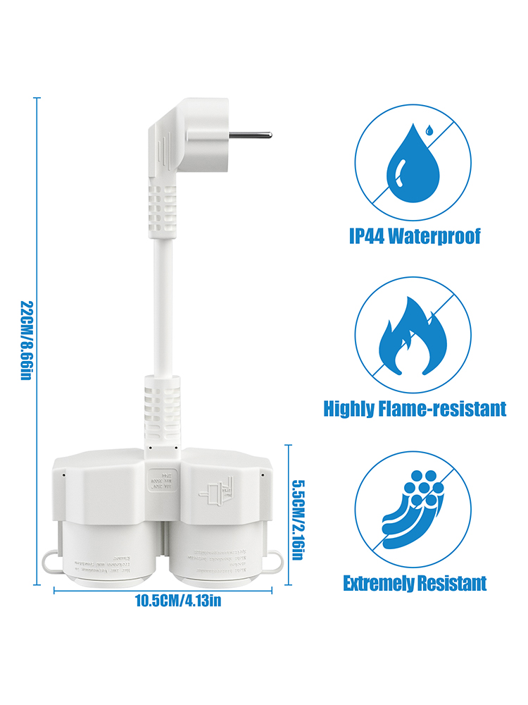 2 Schuko Prizli AB Uzatma Kabl - Outdoor Power Vac incelemesi ve fiyatı