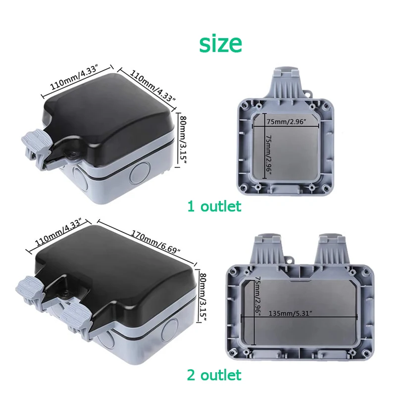 AB KR Dış Duvar Su Geçirmez Pr - Outdoor Power Distribution Box incelemesi ve fiyatı