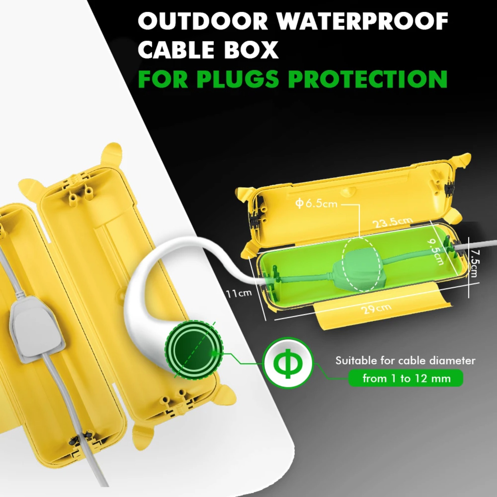 IP44 Dış Mekan Uzatma Kablosu  - Outdoor Power Adapter incelemesi ve fiyatı