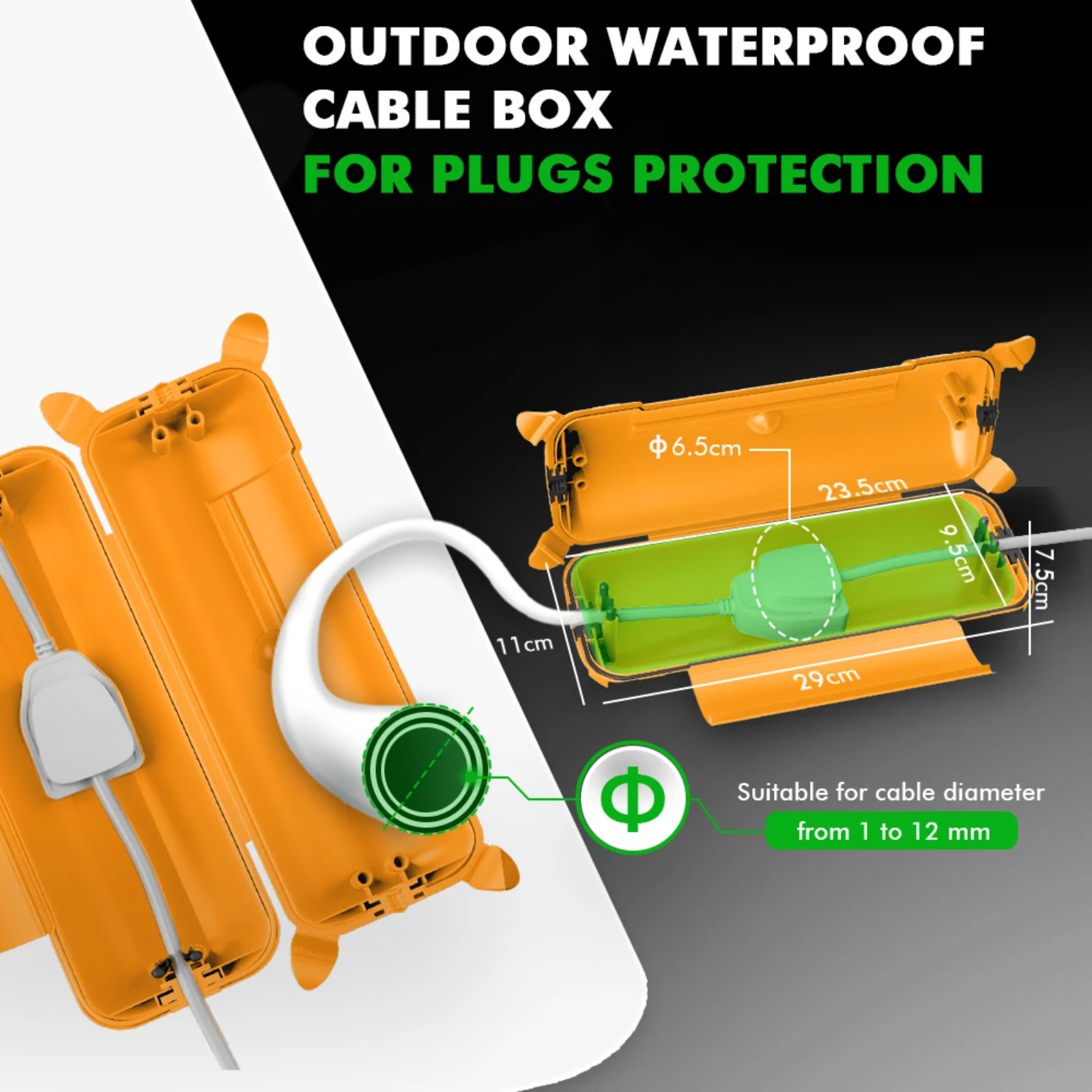 IP44 Dış Mekan Uzatma Kablosu  - Outdoor Power Adapter incelemesi ve fiyatı