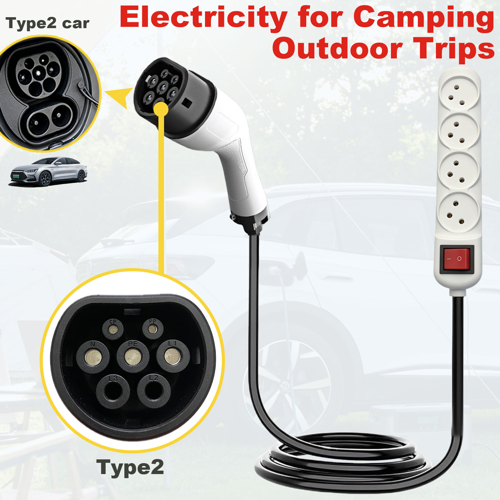 Tip2 V2L Deşarj Adaptörü İsrai - Outdoor Power Adapter incelemesi ve fiyatı