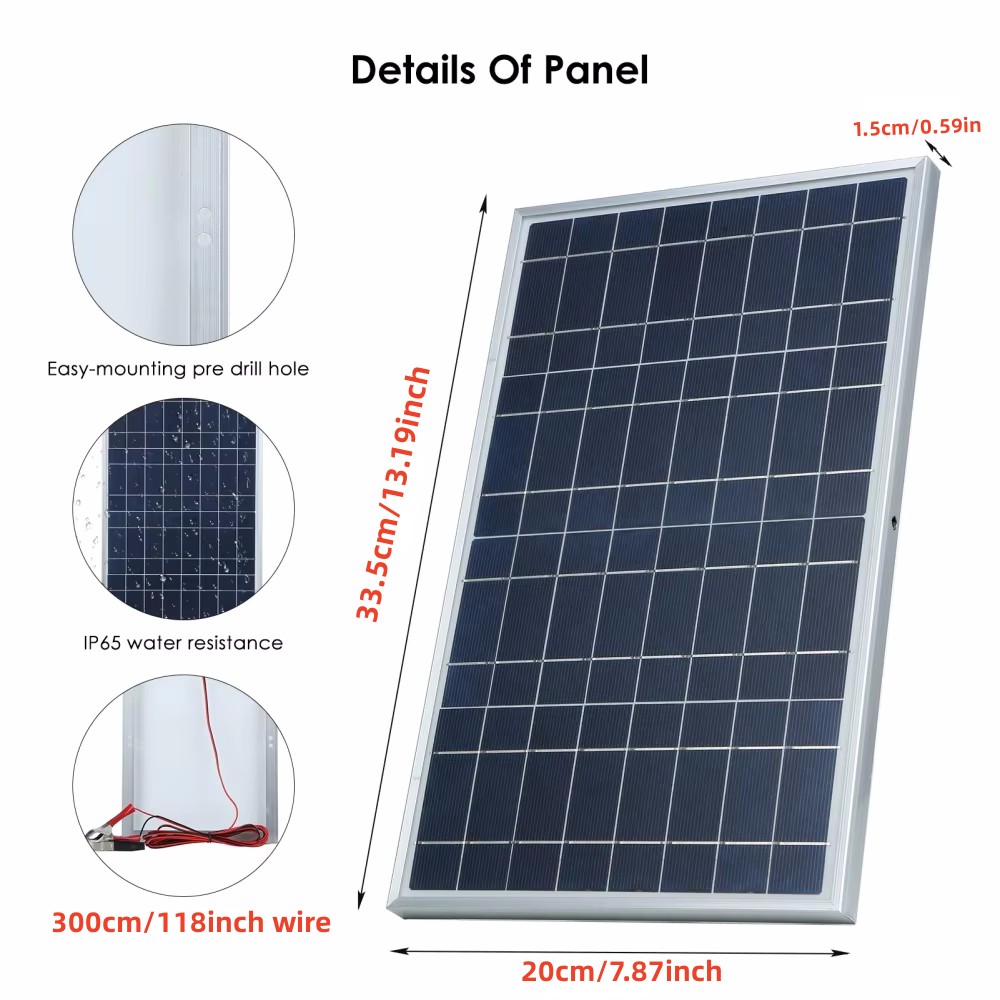 35W Güneş Paneli Kiti Komple 1 - Outdoor Power Distribution Panel incelemesi ve fiyatı