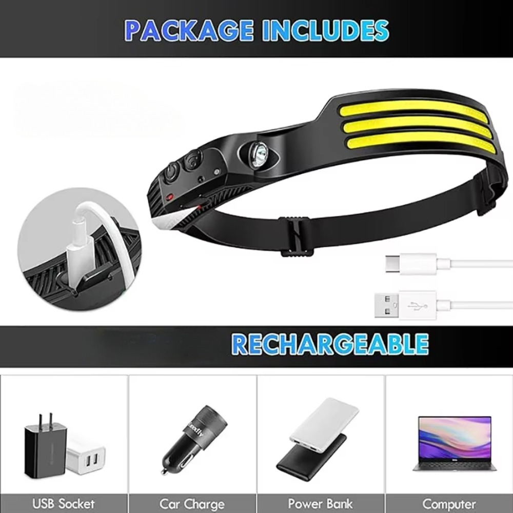 COB LED İndüksiyon Far USB Şar - Outdoor Usb Power Bank incelemesi ve fiyatı